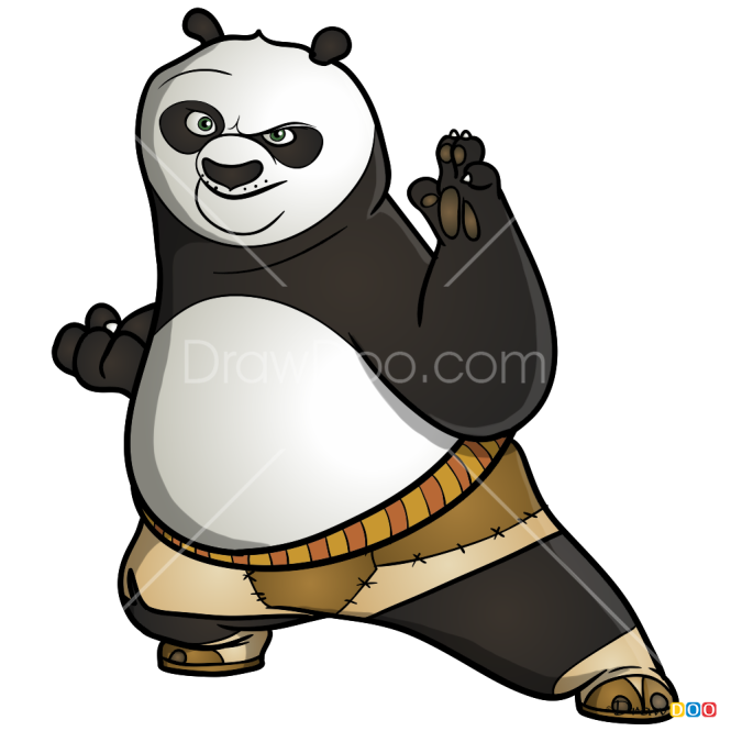 How to Draw Po, Kung Fu Panda