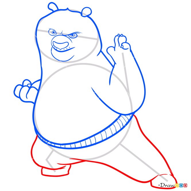 How to Draw Po, Kung Fu Panda