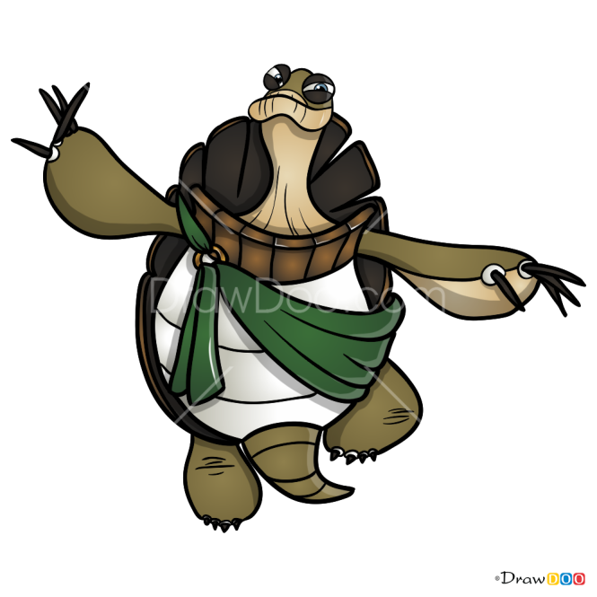 How to Draw Grand Master Oogway, Kung Fu Panda