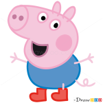 How to Draw George 1, Peppa Pig