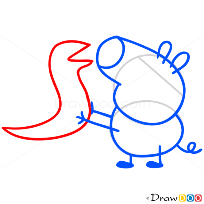 How to Draw George 2, Peppa Pig