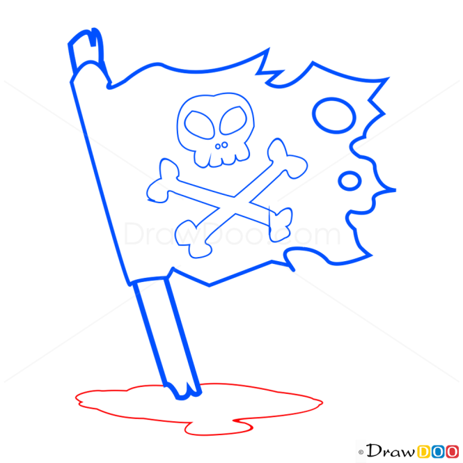 How to Draw Pirate Flag, Pirates