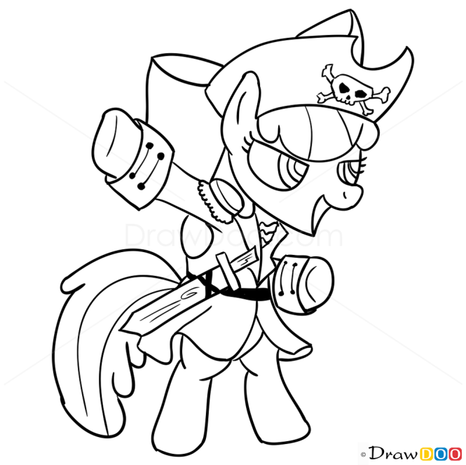 How to Draw Little Pony, Pirate, Pirates