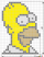 How to Draw Homer Simpson, Pixel Cartoons