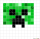 How to Draw Creeper Face, Pixel Minecraft