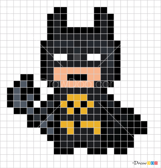 How to Draw Batman, Pixel Superheroes