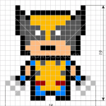 How to Draw Wolverine, Pixel Superheroes