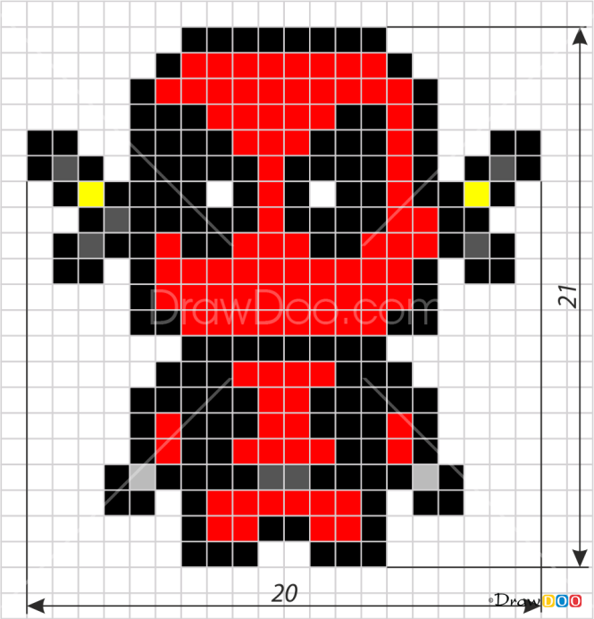 How to Draw Dead Pool, Pixel Superheroes