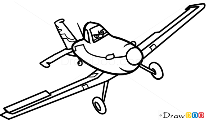 How to Draw Dusty, Planes Cartoon