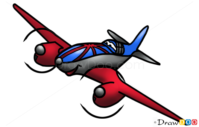 How to Draw Bulldog, Planes Cartoon