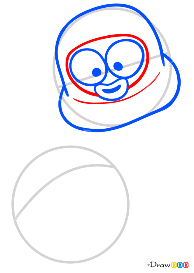 How to Draw Pipi and Popo, Pororo Penguin