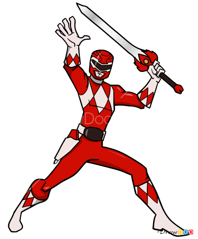 How to Draw Red Ranger, Power Rangers