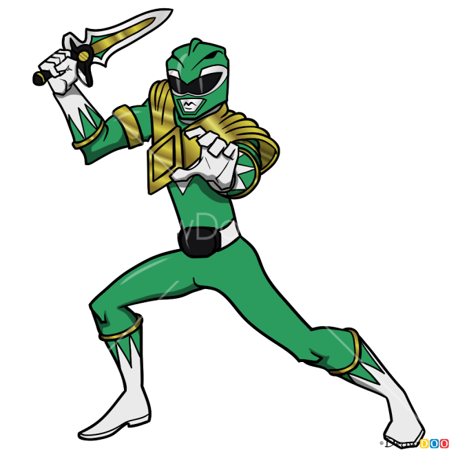 How to Draw Green Ranger, Power Rangers