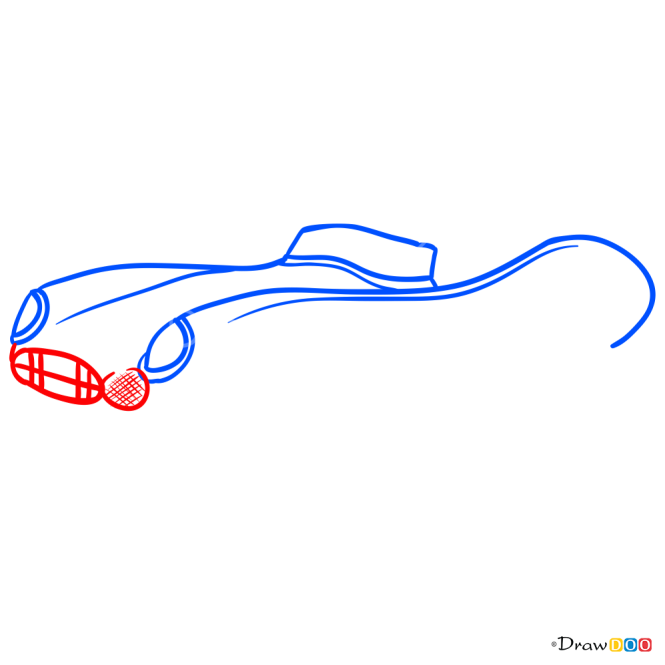How to Draw Aston Martin DBR1, Retro Cars