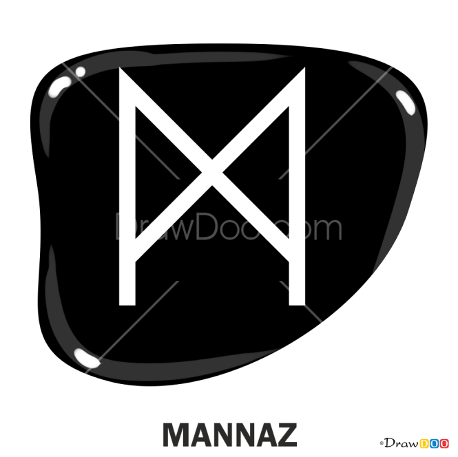 How to Draw Mannaz, Runes