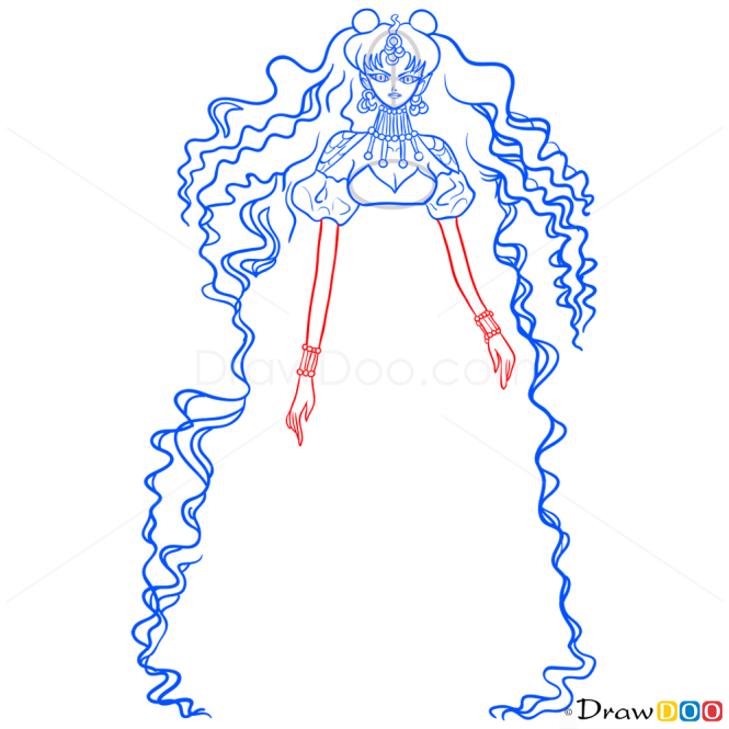 How to Draw Queen Nehelenia, Sailor Moon