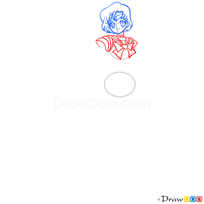 How to Draw Sailor Mercury, Sailor Moon