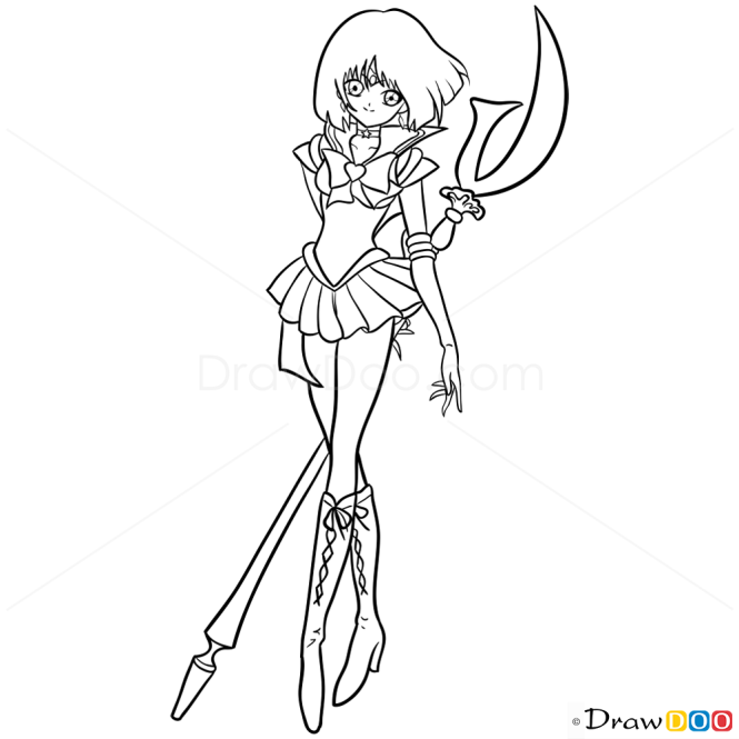 How to Draw Sailor Saturn, Sailor Moon