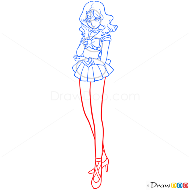 How to Draw Sailor Neptune, Sailor Moon