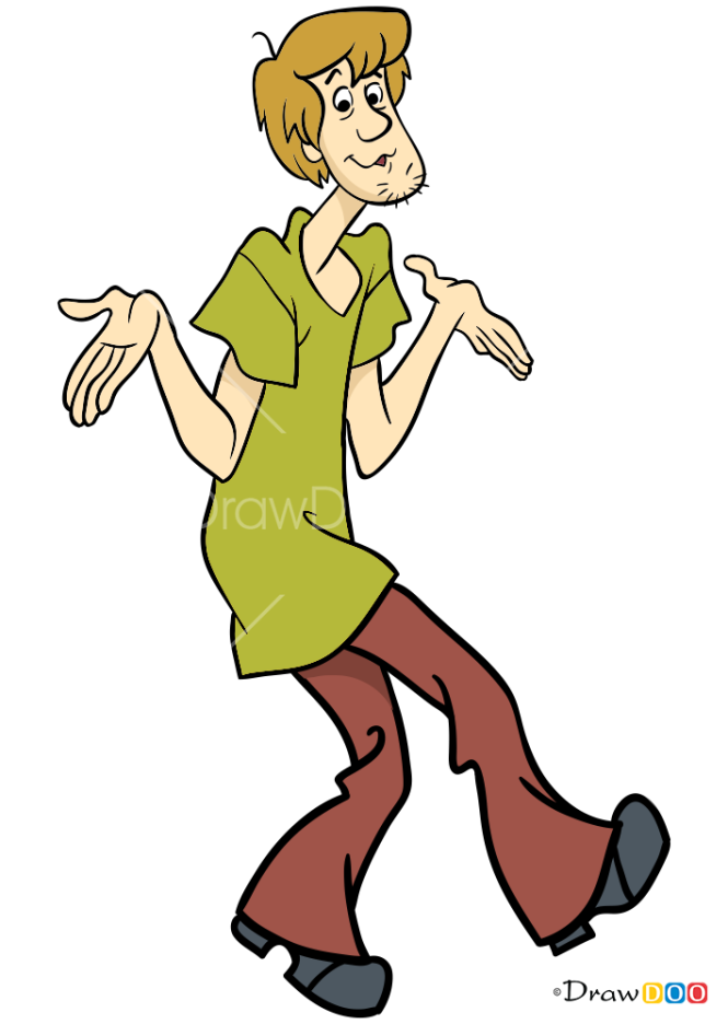 How to Draw Shaggy Rogers 2, Scooby Doo