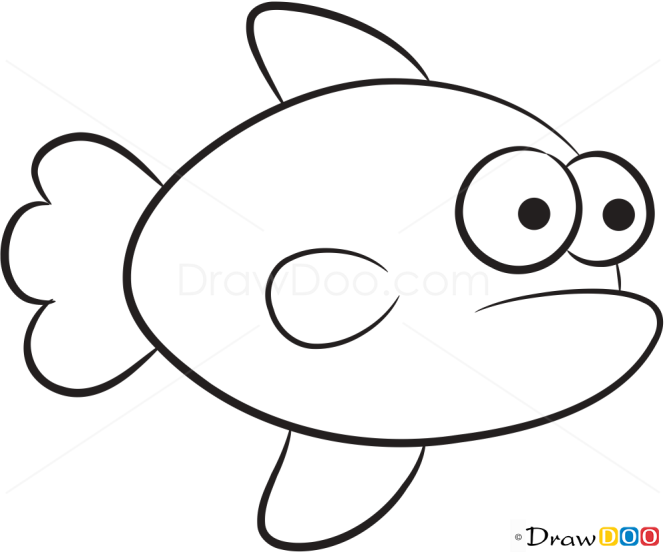 How to Draw Orange Fish, Sea Animals