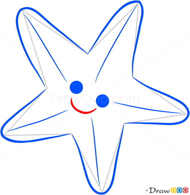 How to Draw See Star, Sea Animals