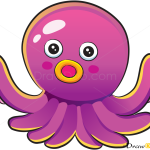 How to Draw Little Octopus, Sea Animals