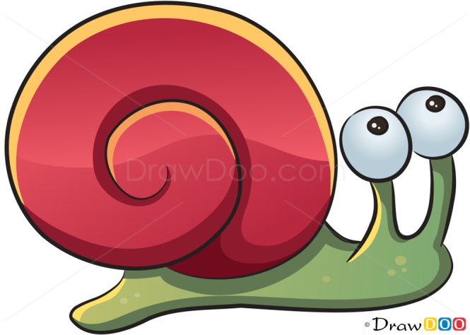 How to Draw Small Snail, Sea Animals