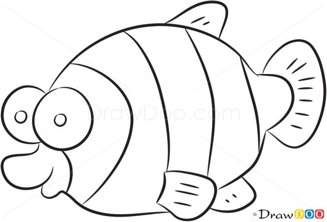 How to Draw Yellow Fish, Sea Animals