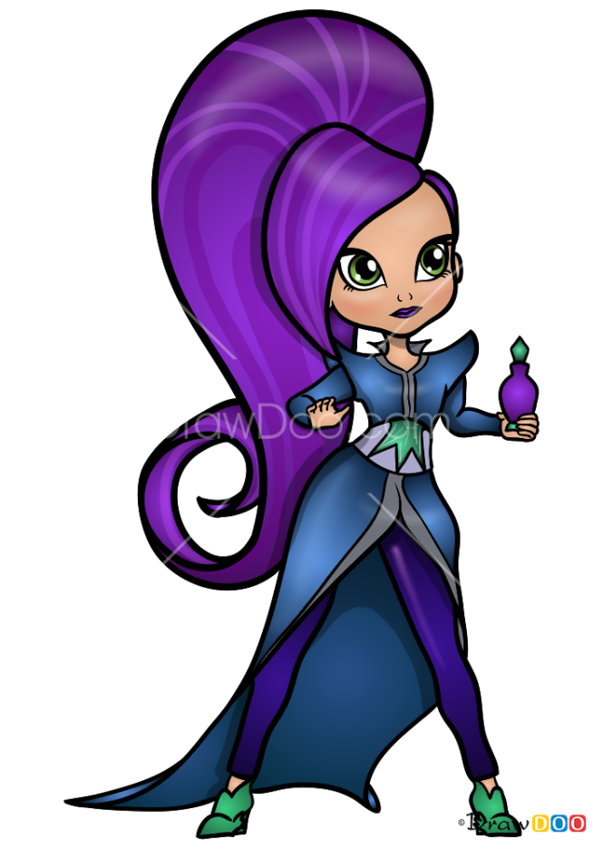How to Draw Zeta, Shimmer and Shine