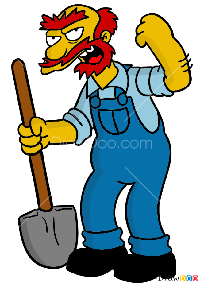 How to Draw Groundskeeper Willie, The Simpsons