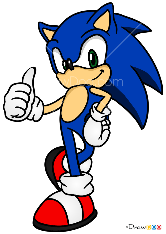 How to Draw Sonik the Hedgehog, Sonic the Hedgehog