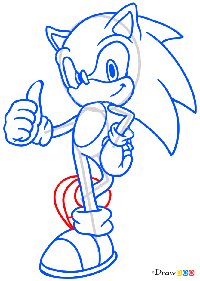 How to Draw Sonik the Hedgehog, Sonic the Hedgehog