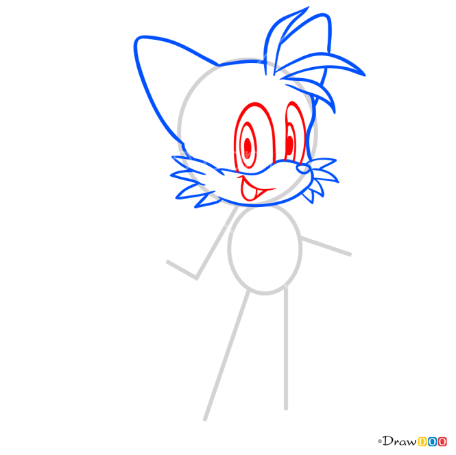 How to Draw Miles Tails Prower, Sonic the Hedgehog