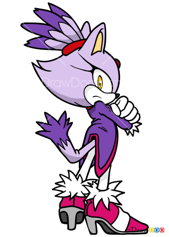 How to Draw Blaze the Cat, Sonic the Hedgehog