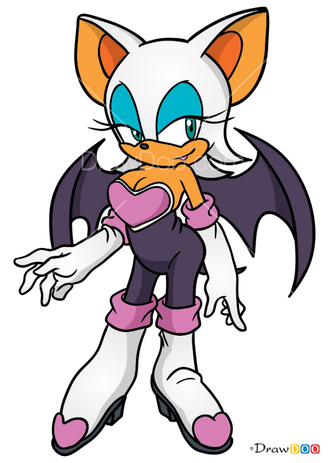 How to Draw Rouge the Bat, Sonic the Hedgehog
