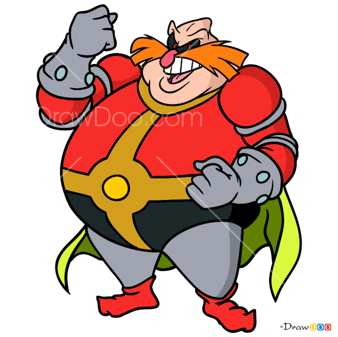 How to Draw Doctor Ivo Robotnik, Sonic the Hedgehog