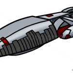 How to Draw Battlestar Galactica, Spaceships