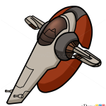 How to Draw Slave 1, Star Wars, Spaceships