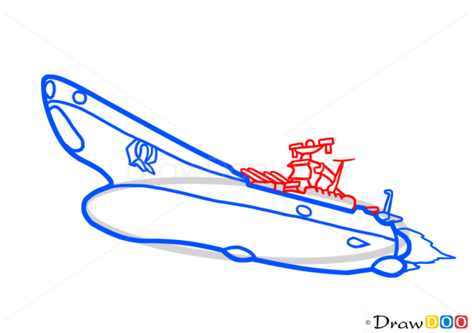 How to Draw Battleship Yamato, Spaceships