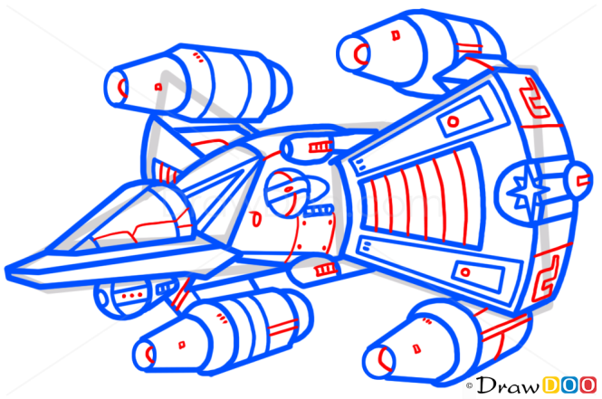 How to Draw Gunstar, Last Starfighter, Spaceships