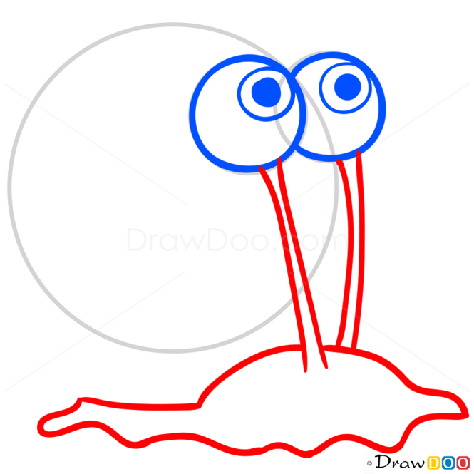 How to Draw Gary The Snail, Spongebob