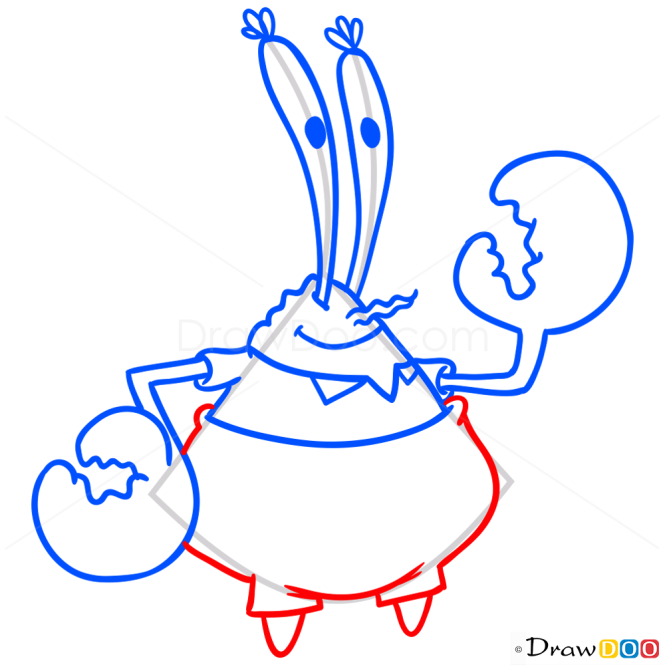 How to Draw Mr Krabs, Spongebob