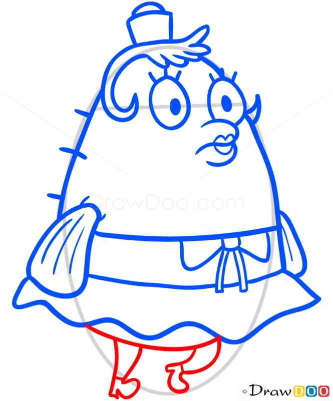 How to Draw Mrs Puff, Spongebob