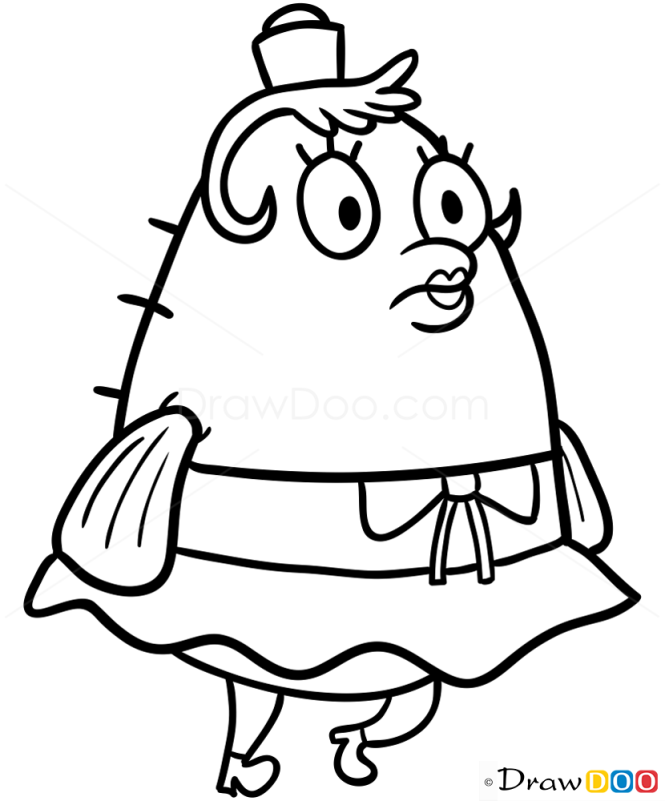 How to Draw Mrs Puff, Spongebob