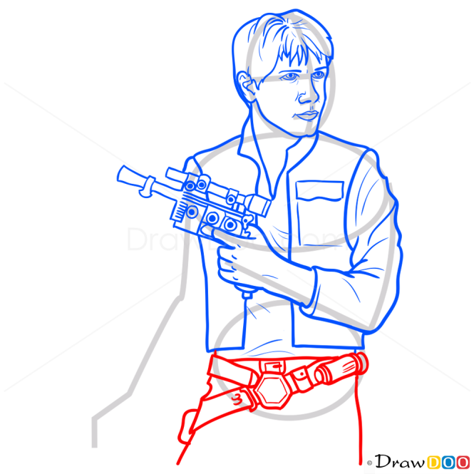 How to Draw Han Solo, Star Wars