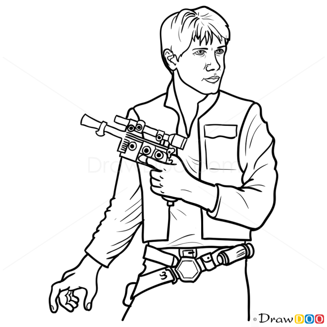 How to Draw Han Solo, Star Wars