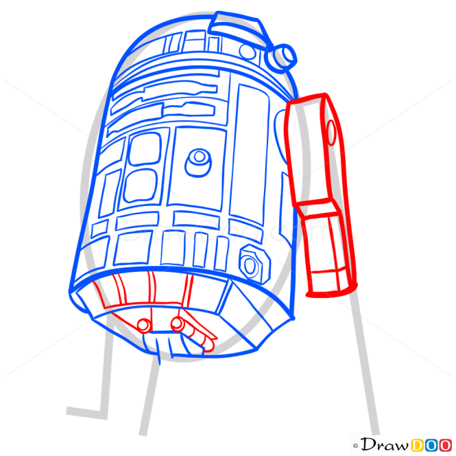 How to Draw R2-D2, Star Wars