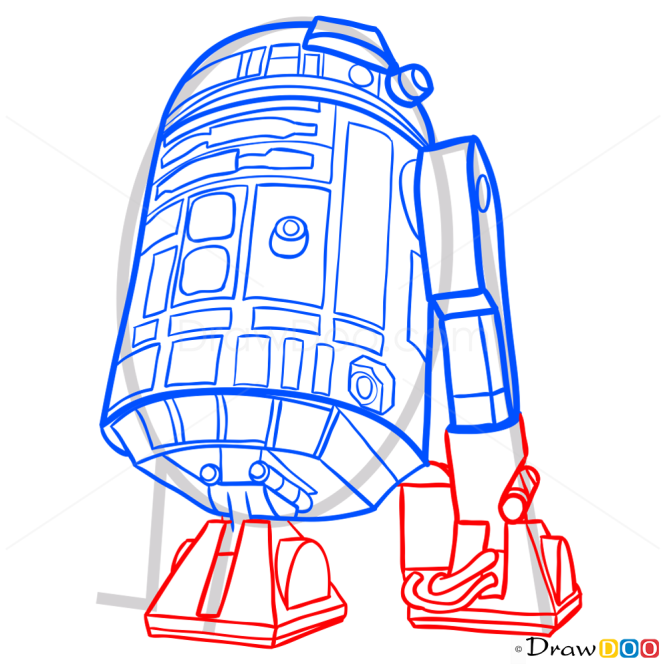 How to Draw R2-D2, Star Wars