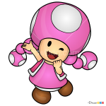 How to Draw Toadette, Super Mario